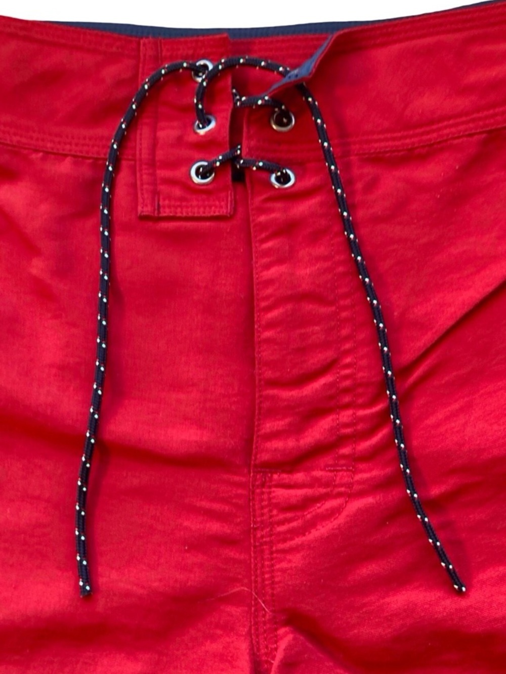 Patagonia Women's Board Shorts Size 13 Red Oval Logo Lace Up Nylon Quick Dry - Picture 5 of 11